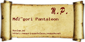 Mágori Pantaleon névjegykártya